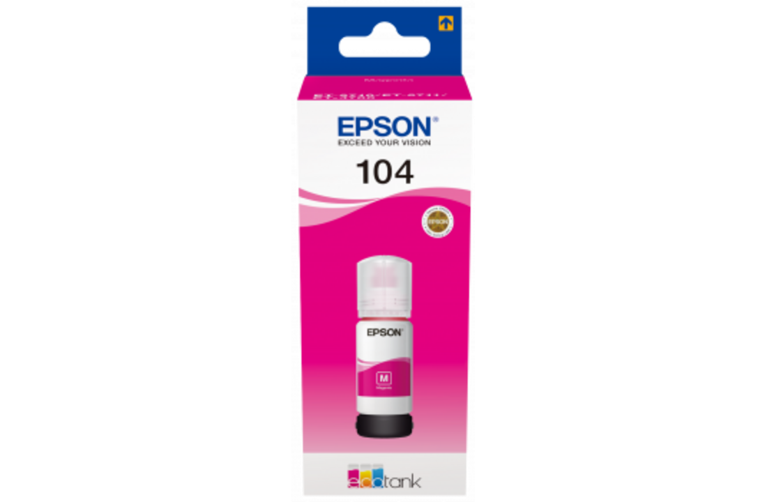 Epson Inktflesje Ecotank 104 Magenta - Inktcartridge