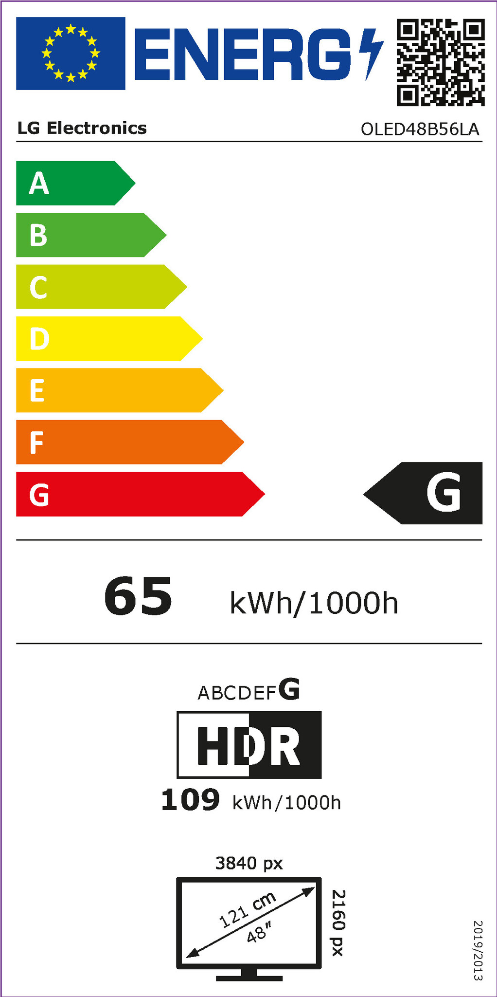 LG OLED48B56LA (2025) - OLED AI B5 4K Smart TV.