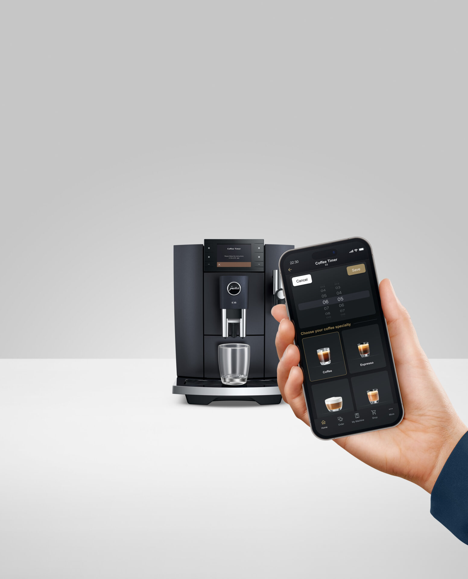 JURA E8 Cosmic Black (ED) - Koffiemachine.