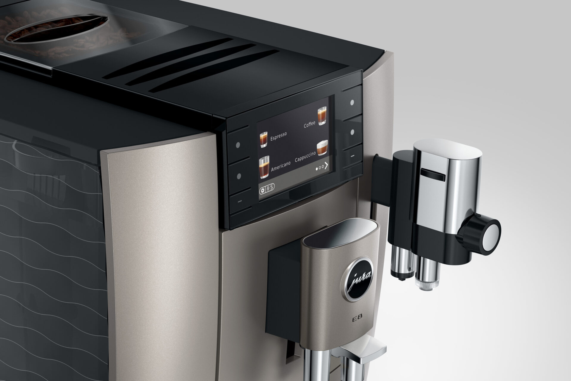 JURA E8 Midnight Silver (ED) - Koffiemachine.