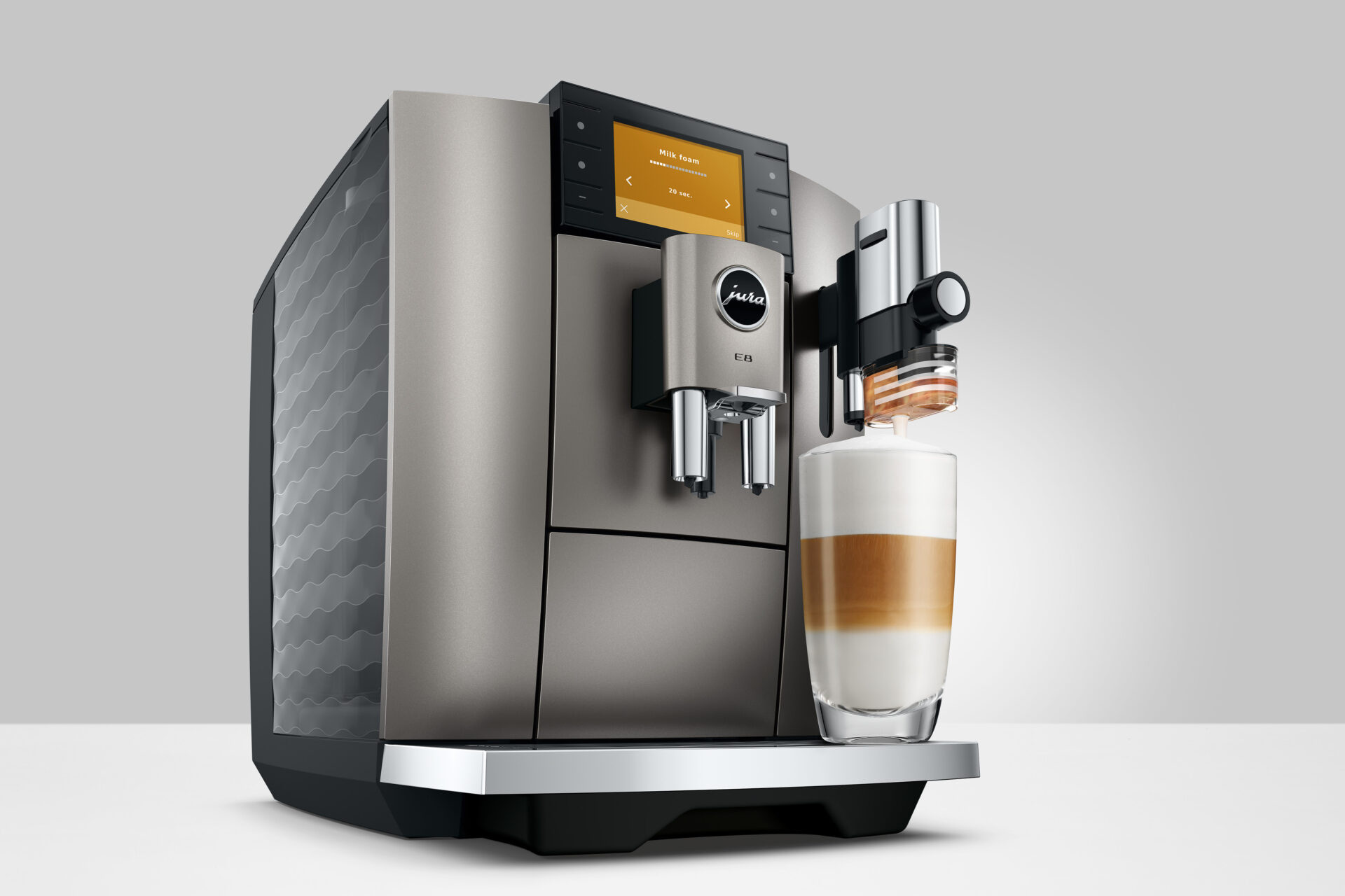JURA E8 Midnight Silver (ED) - Koffiemachine.