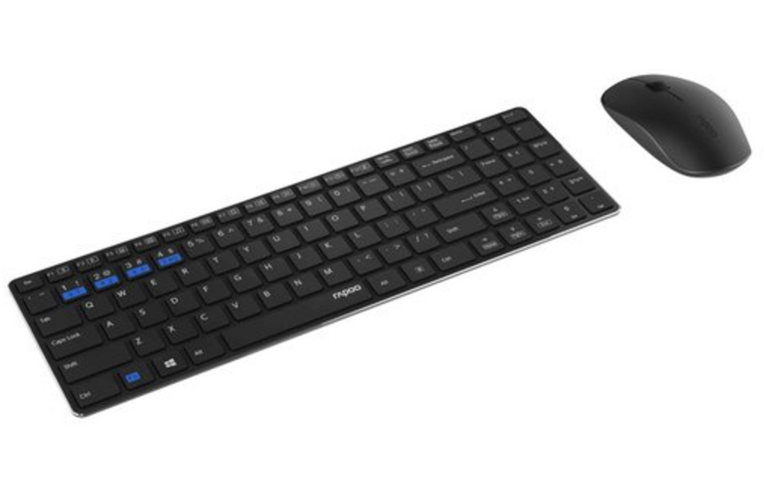 Rapoo 9300M Zwart - Toetsenbord + muis set