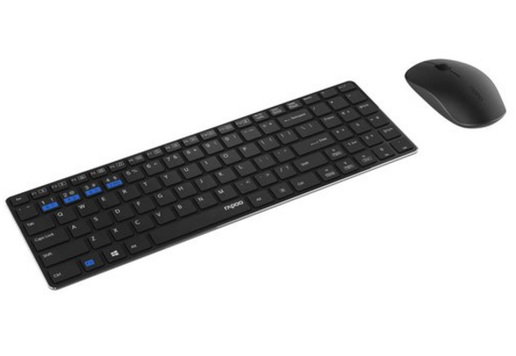 Rapoo 9300M Zwart - Toetsenbord + muis set