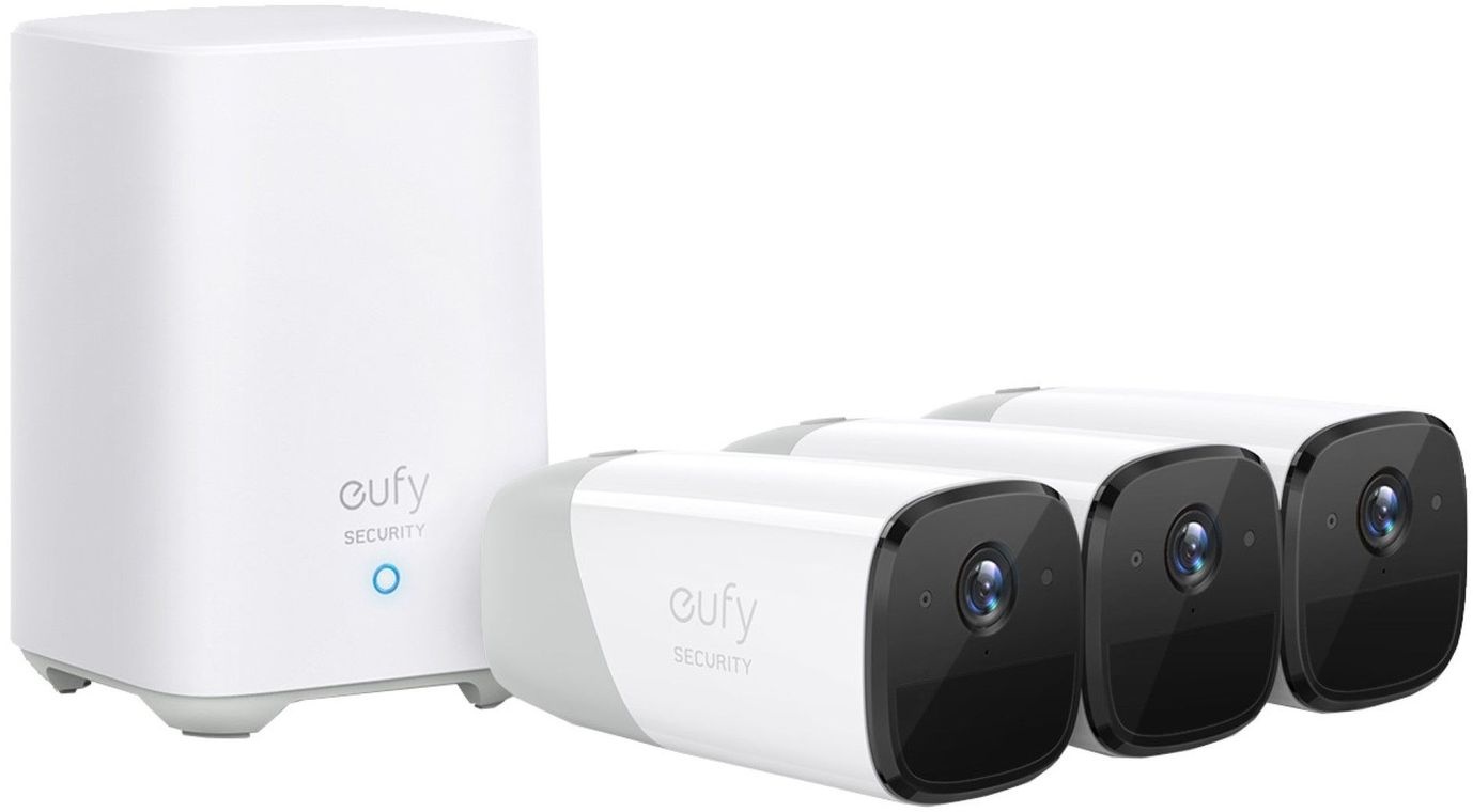 Eufy eufyCam 2 Pro 3-Cam Kit (3 camera's + HomeBase 2) - Beveiligingscamera