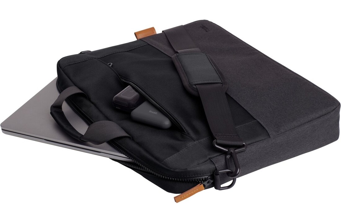 Trust Lisboa 16 inch Eco Zwart - Laptoptas
