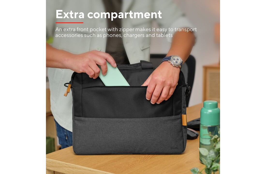Trust Lisboa 16 inch Eco Zwart - Laptoptas