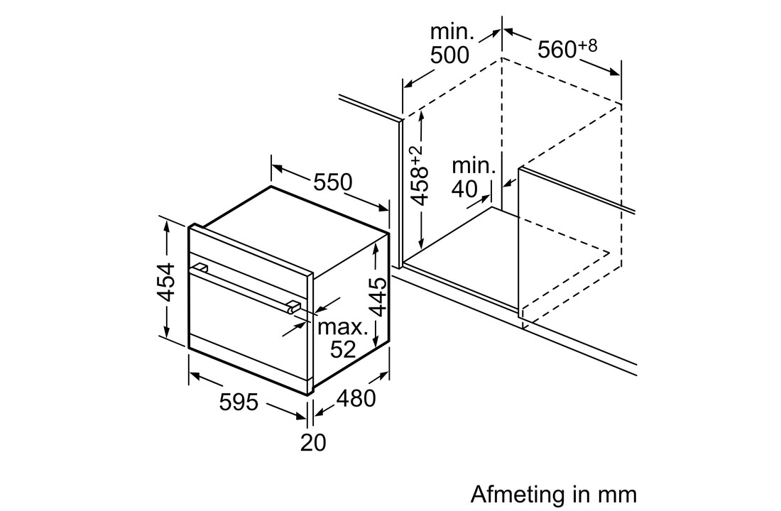 Bosch SKE52M75EU - Inbouw vaatwasser
