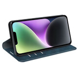 Cazy Wallet Magnetic hoesje Blauw voor iPhone 14 - Telefoonhoesje