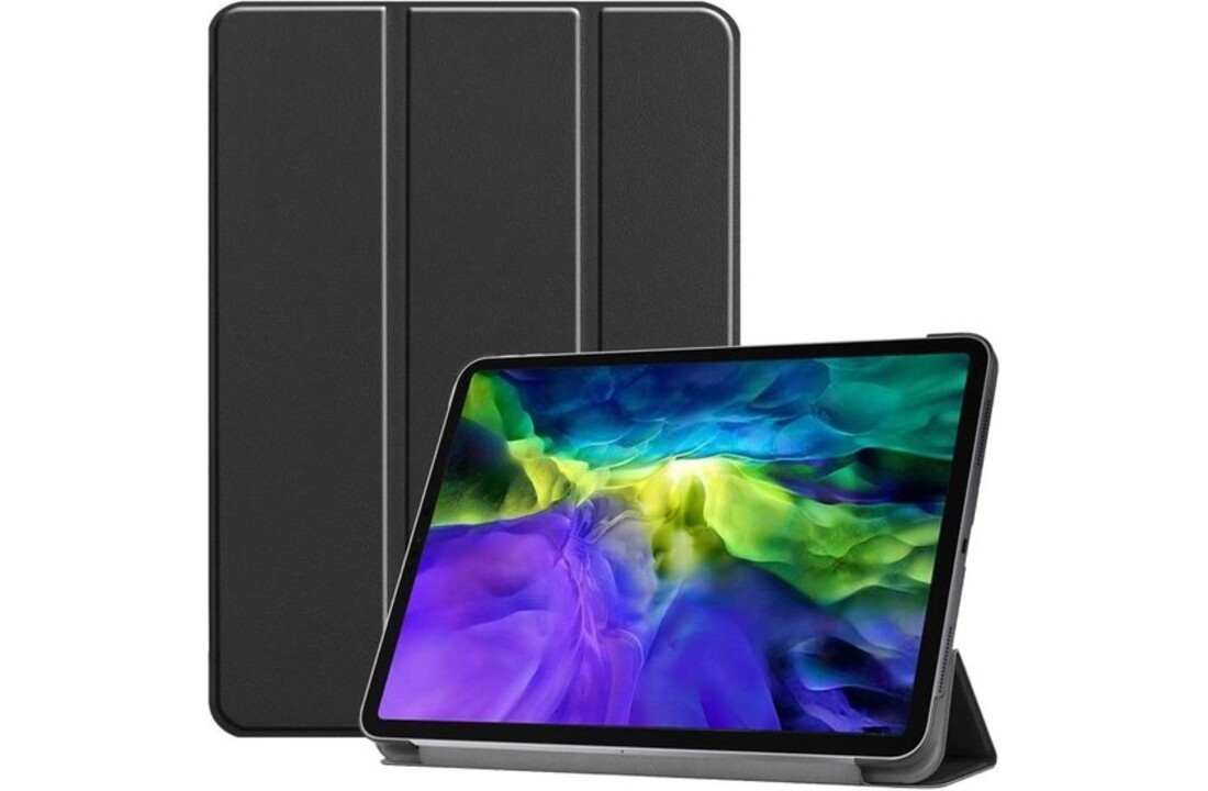 Just in Case Smart Tri-Fold voor iPad Pro 12.9 Zwart - Tablethoes