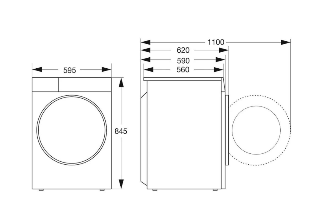 Hisense WF5S1043BW - Wasmachine