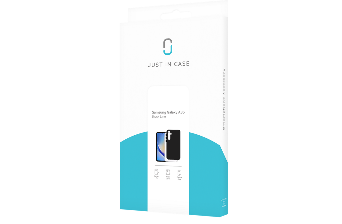 Just In Case Samsung Galaxy A35 TPU Rubber Case Zwart - Telefoonhoesje
