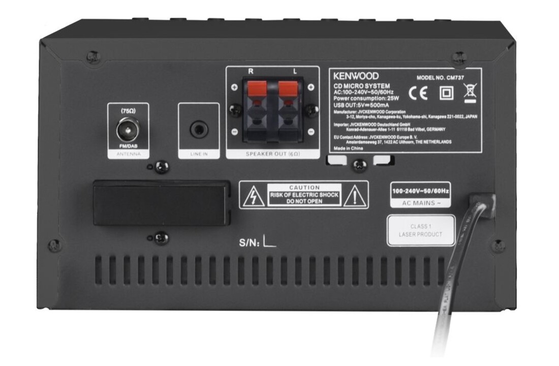 Kenwood M-7000S Zwart - Stereo set