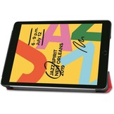 Just in Case Smart Tri-Fold Case - Apple iPad 10.2 - Rood - Tablethoes