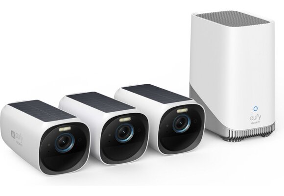 Eufy eufyCam 3 S330 3-Cam Kit (3 camera's + Homebase 3) - Beveiligingscamera