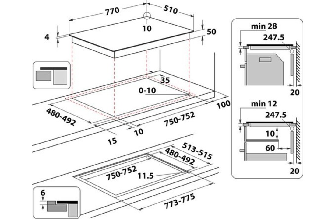Whirlpool WF S1577 CPNE - Inductiekookplaat