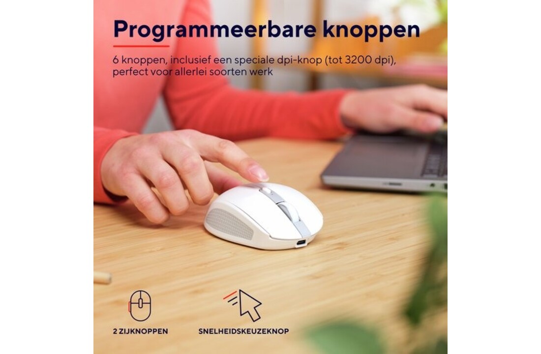 Trust Ozaa Compact Wit - Muis