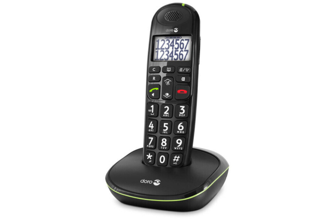 Doro PhoneEasy 110 Zwart - Senioren telefoon
