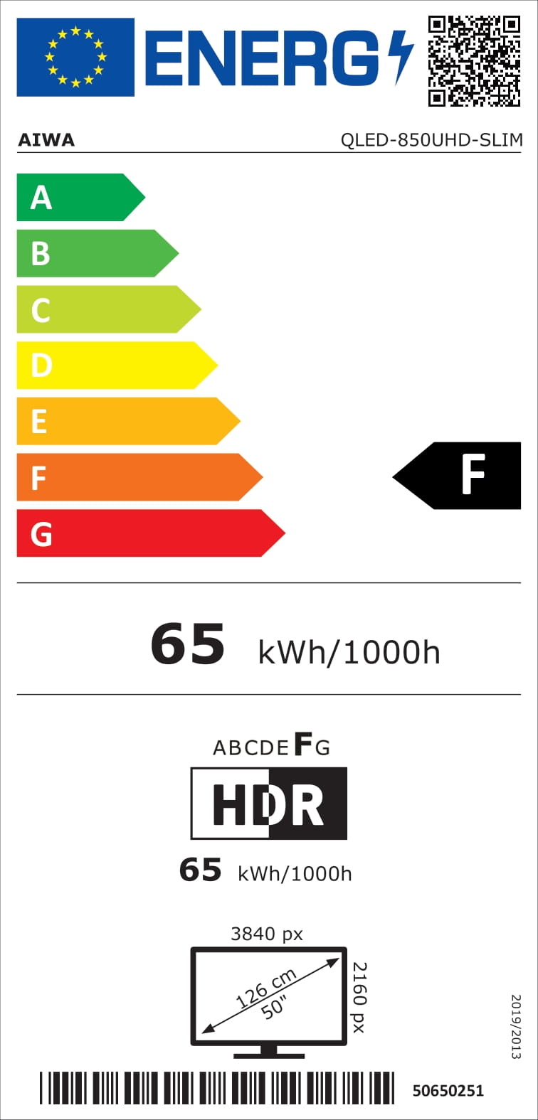 Aiwa QLED-850UHD-SLIM - QLED TV