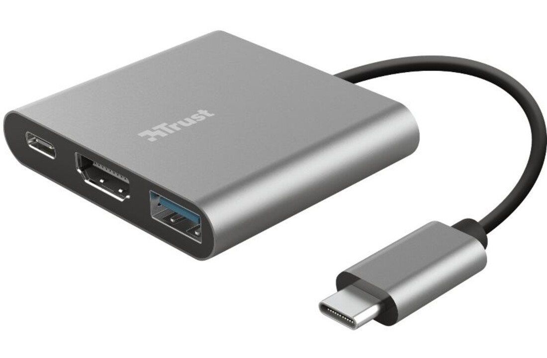 Trust Dalyx 3-in-1 USB-C-adapter - Adapter