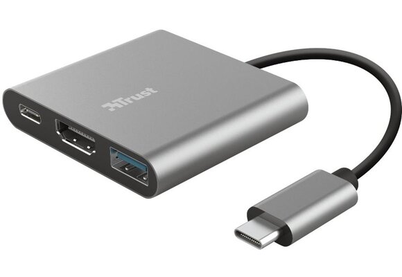 Trust Dalyx 3-in-1 USB-C-adapter - Adapter