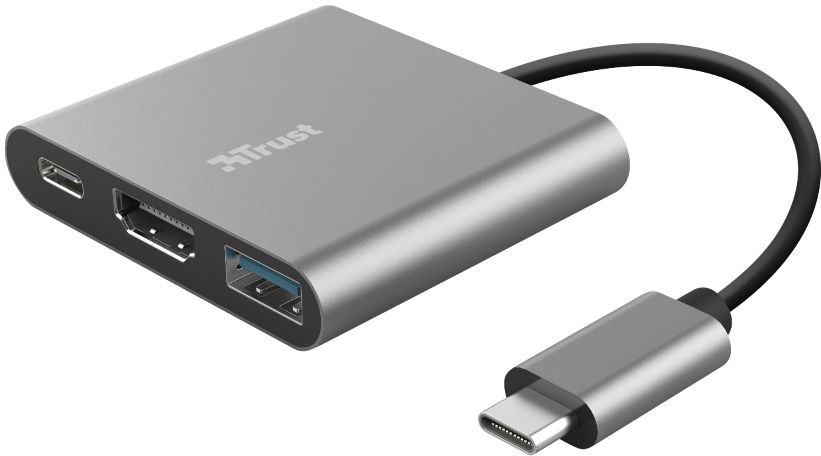 Trust Dalyx 3-in-1 USB-C-adapter - Adapter