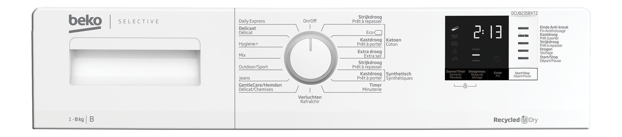 Beko DCU8235BXT2 - Condensdroger