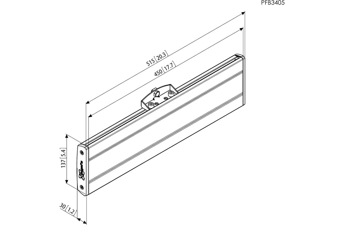 Vogel's PFB 3405B Display interface plaat (Zwart) - Muurbeugel