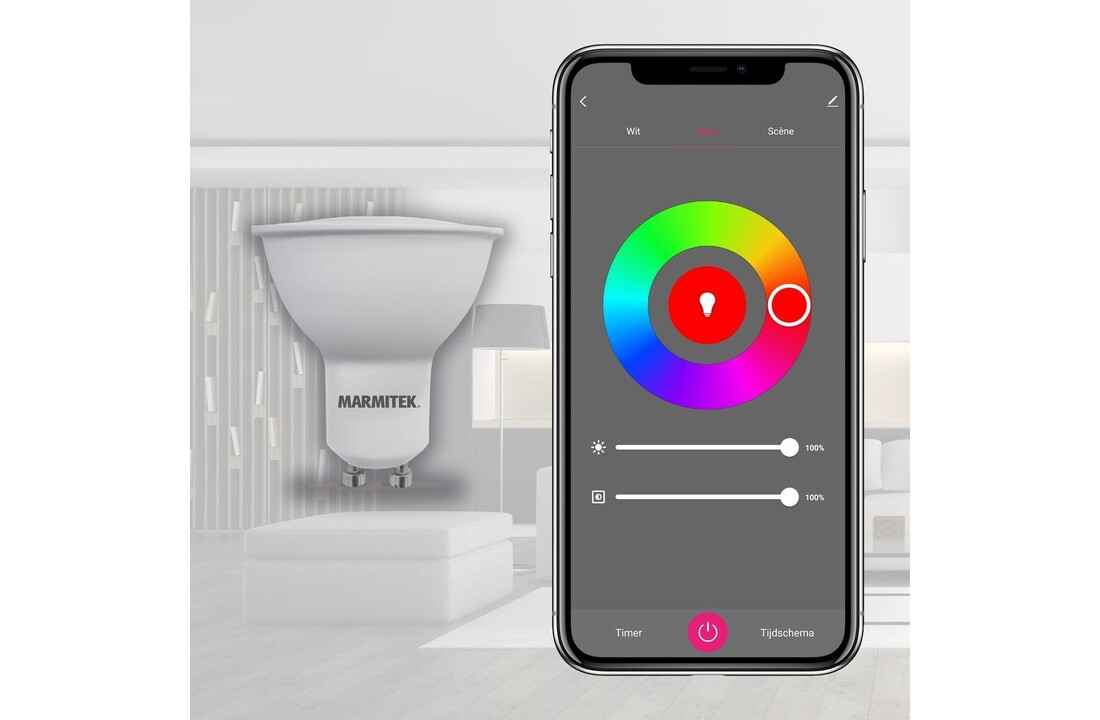 Marmitek Glow XSE - Slimme lamp GU10 Wit - Slimme lamp