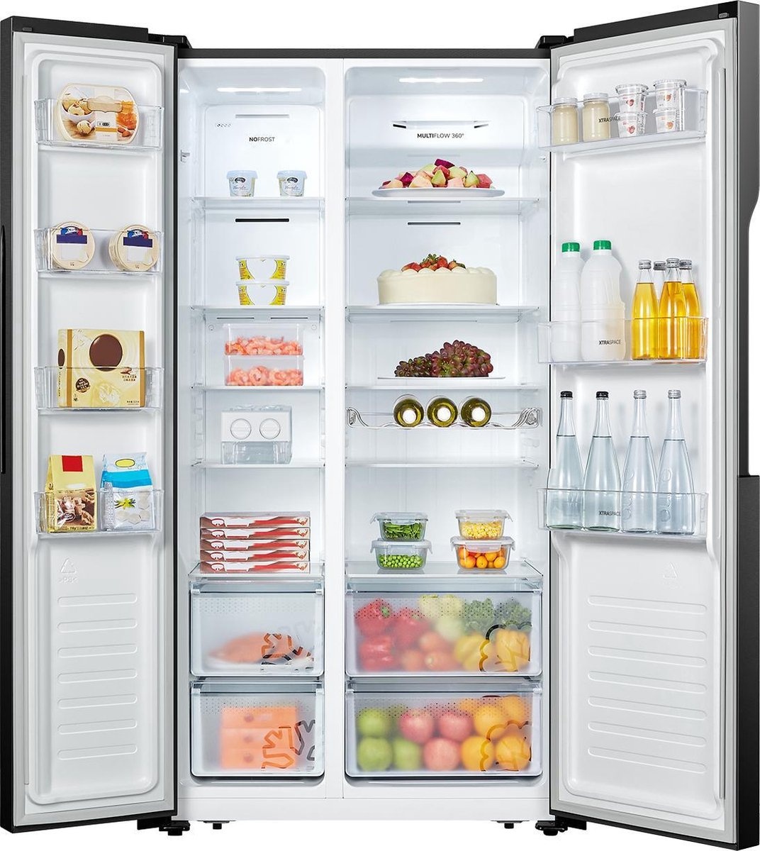 ETNA AKV578ZWA - Amerikaanse koelkast