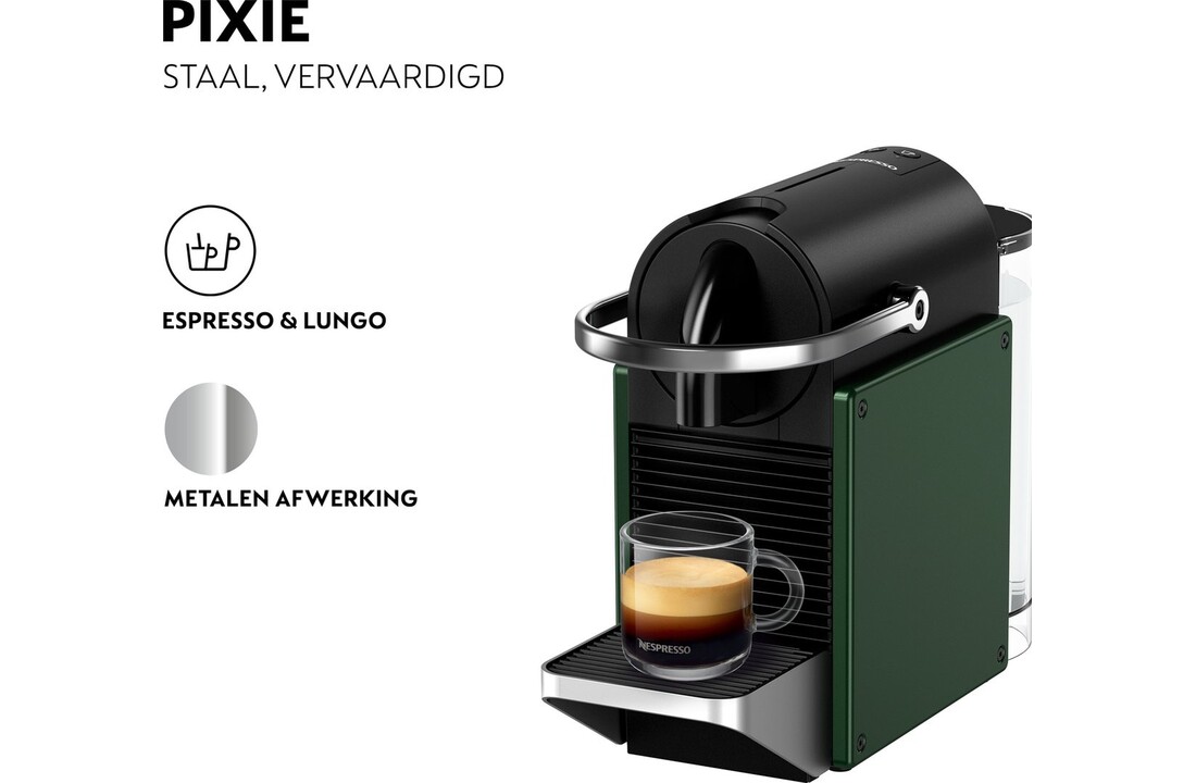 Krups Nespresso Pixie XN3063 Groen - Koffiemachine