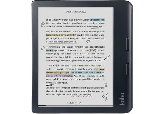 Kobo Libra Colour Zwart - E-reader