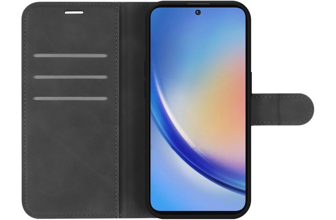 Just in Case Samsung Galaxy A35 Premium Wallet Zwart - Telefoonhoesje