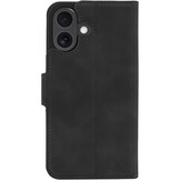 Just in Case iPhone 16 Premium Wallet Case Zwart - Telefoonhoesje