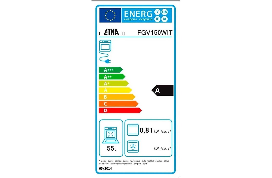 ETNA FGV150WIT - Gasfornuis