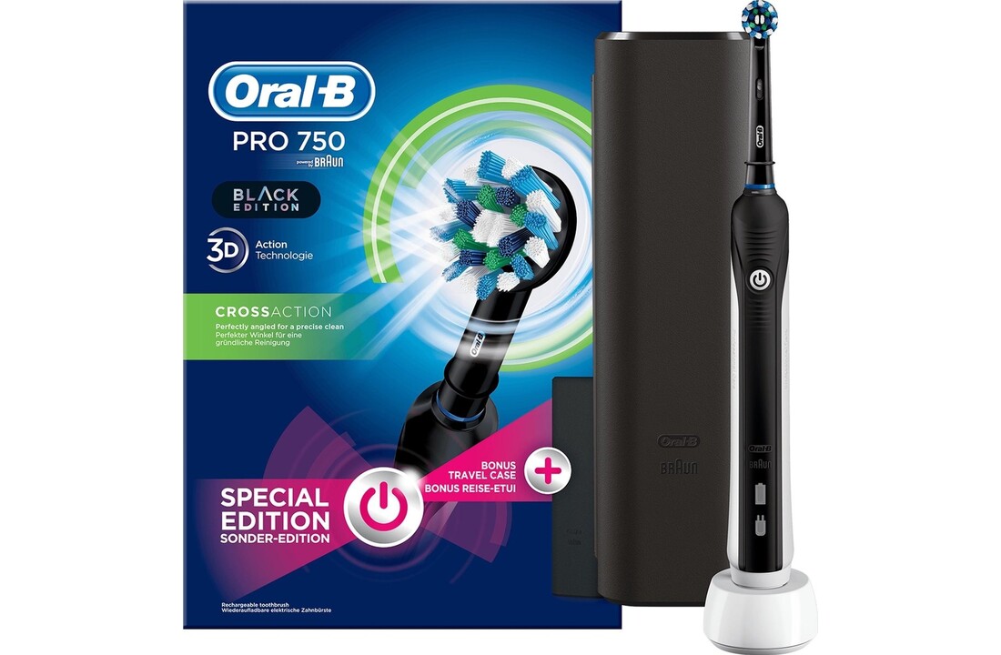 Oral-B Pro 750 Zwart - Elektrische tandenborstel