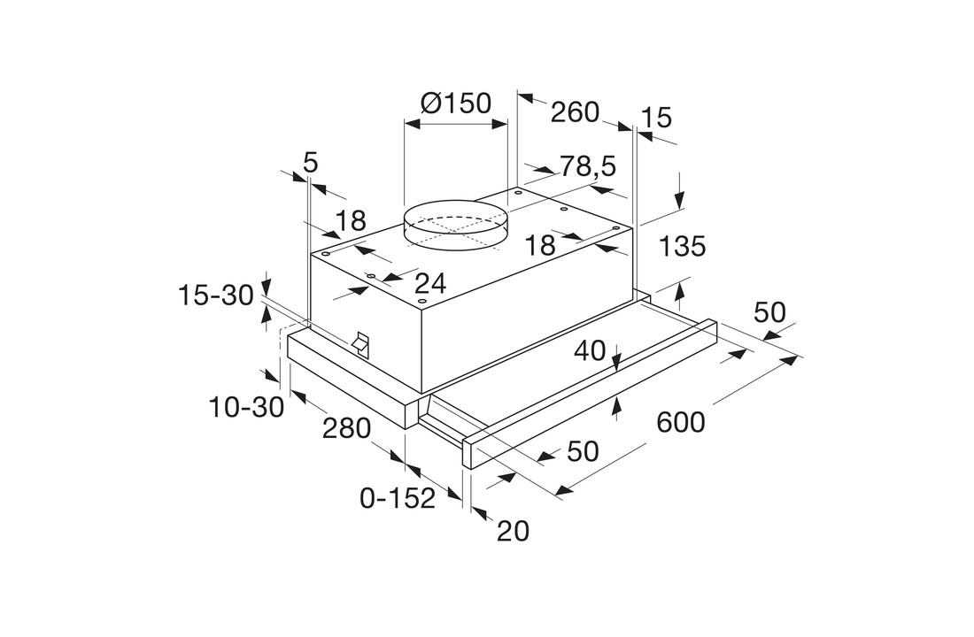 ATAG WV60211AM - Vlakscherm afzuigkap