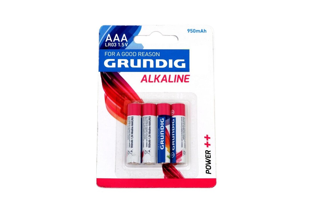 Grundig Alkaline Batterij AAA 4-pack
