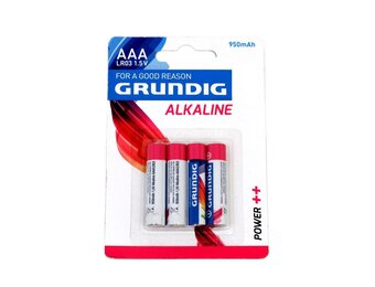 Grundig Alkaline Batterij AAA 4-pack