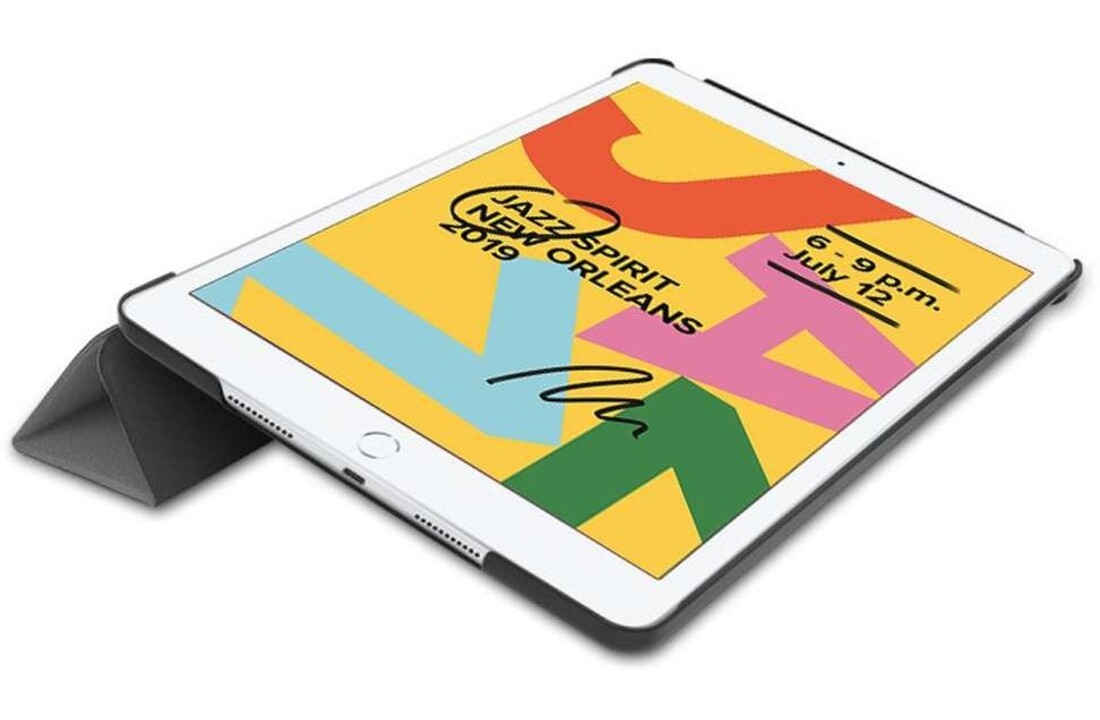Just in Case Smart Tri-Fold Case - Apple iPad 10.2 - Grijs - Tablethoes