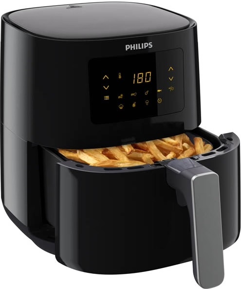 Philips digitale Airfryer HD9252/70 zwart - Hetelucht friteuse.