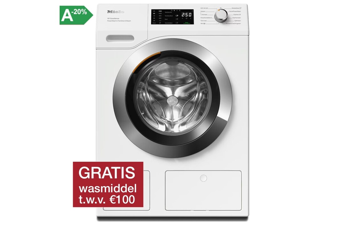 Miele WEG895 WPS PWash & TDos & Steam Wasmachine.
