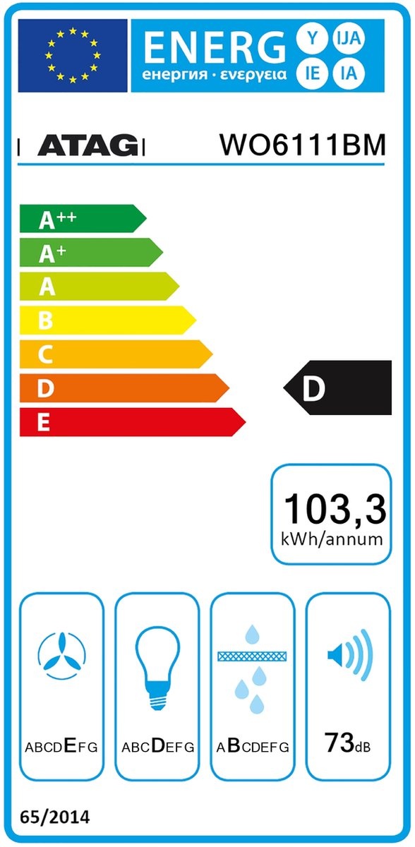ATAG WO6111BM - Inbouw afzuigkap