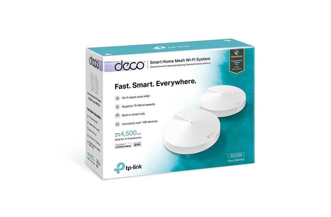 TP-Link DECO M9 Plus (2 Pack) Mesh Wi-Fi System - Router