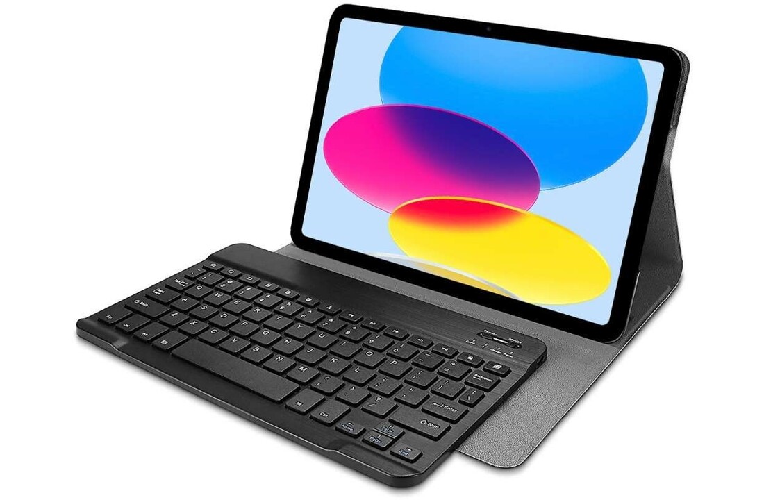 Just in Case Premium Bluetooth Keyboard Cover - Apple iPad 2022 - Zwart - Tablethoes