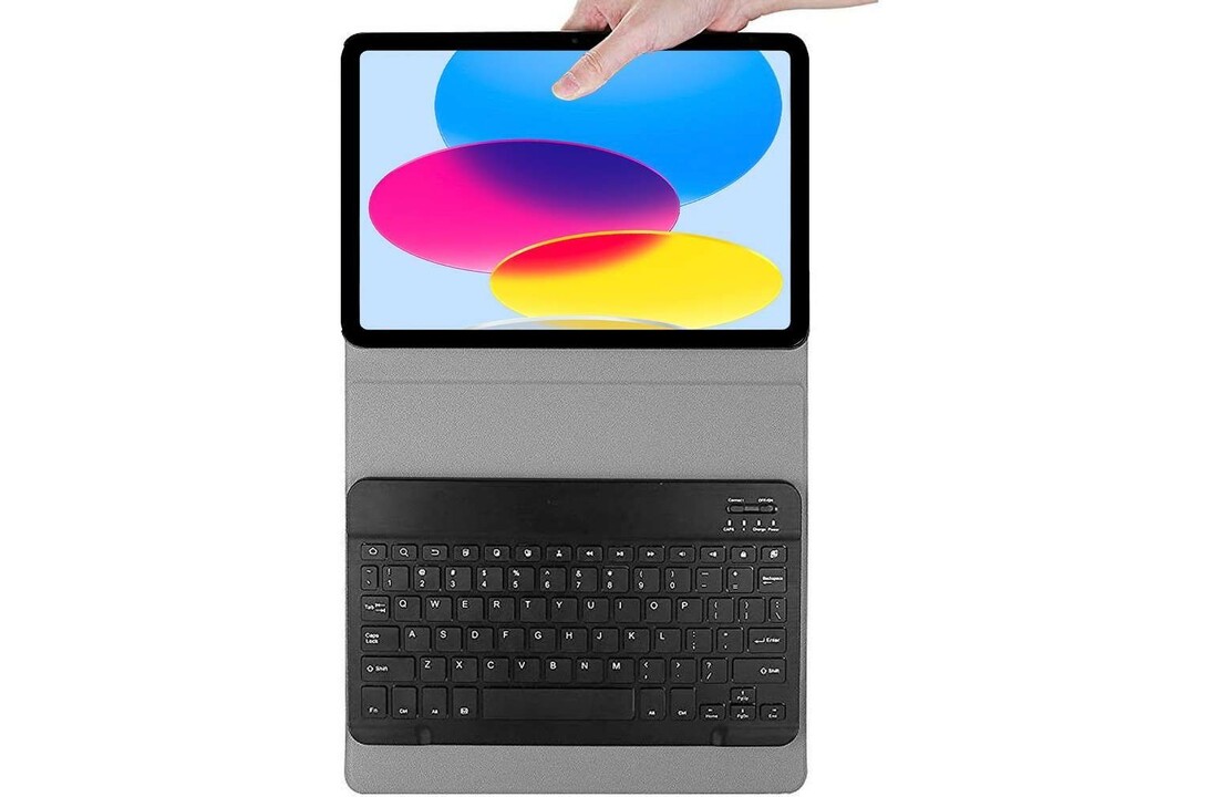 Just in Case Premium Bluetooth Keyboard Cover - Apple iPad 2022 - Zwart - Tablethoes
