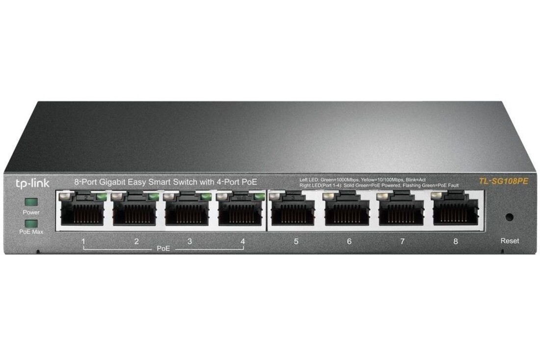TP-Link TL-SG108PE - Netwerk switch