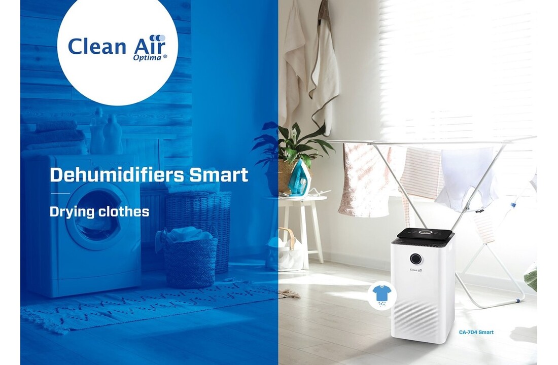Clean Air Optima CA-704 Smart Wit/zwart - Luchtontvochtiger