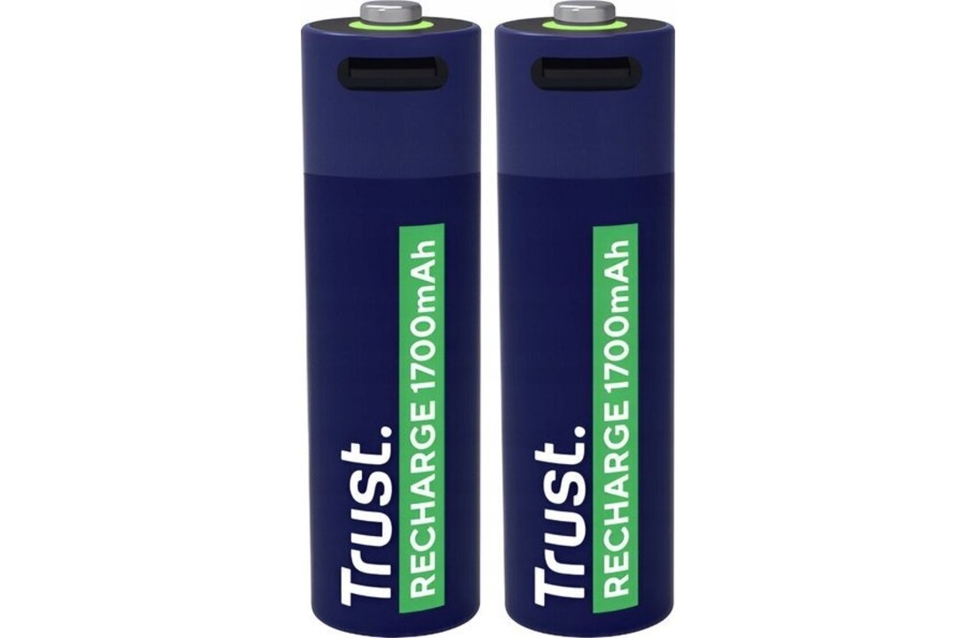 Trust USB-C oplaadbare AA-batterijen