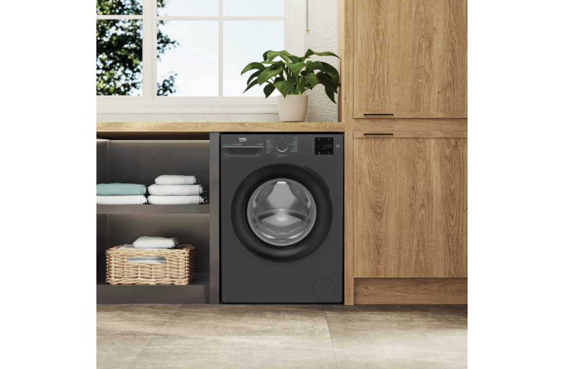 Beko BM3WFT3841A EnergySpin Antraciet - Wasmachine
