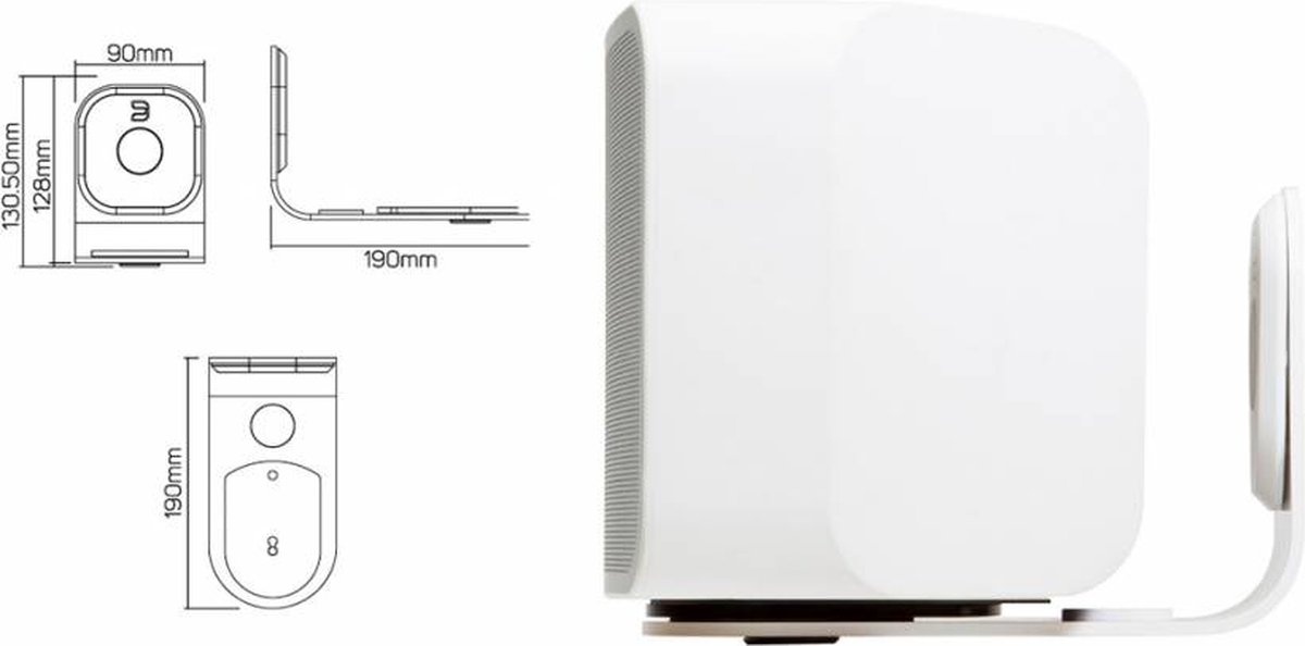 Bluesound WM200 Speaker muursteun Wit - Muurbeugel